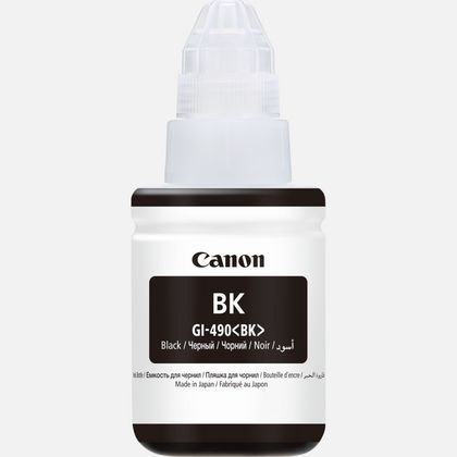 Canon ink GI-490 BK Black Ink Bottle, 0663C001