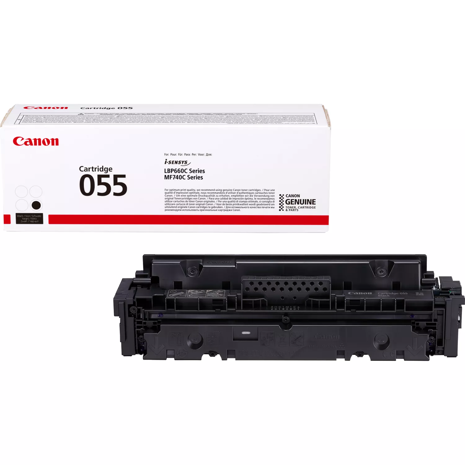 Canon 055 Toner Cartridge, Black (3016C002)
