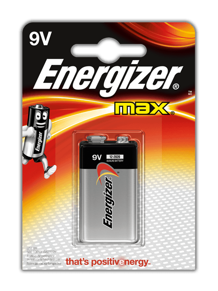 Energizer® MAX Alkaline - 9v Battery 6LR61 (1 Pack)