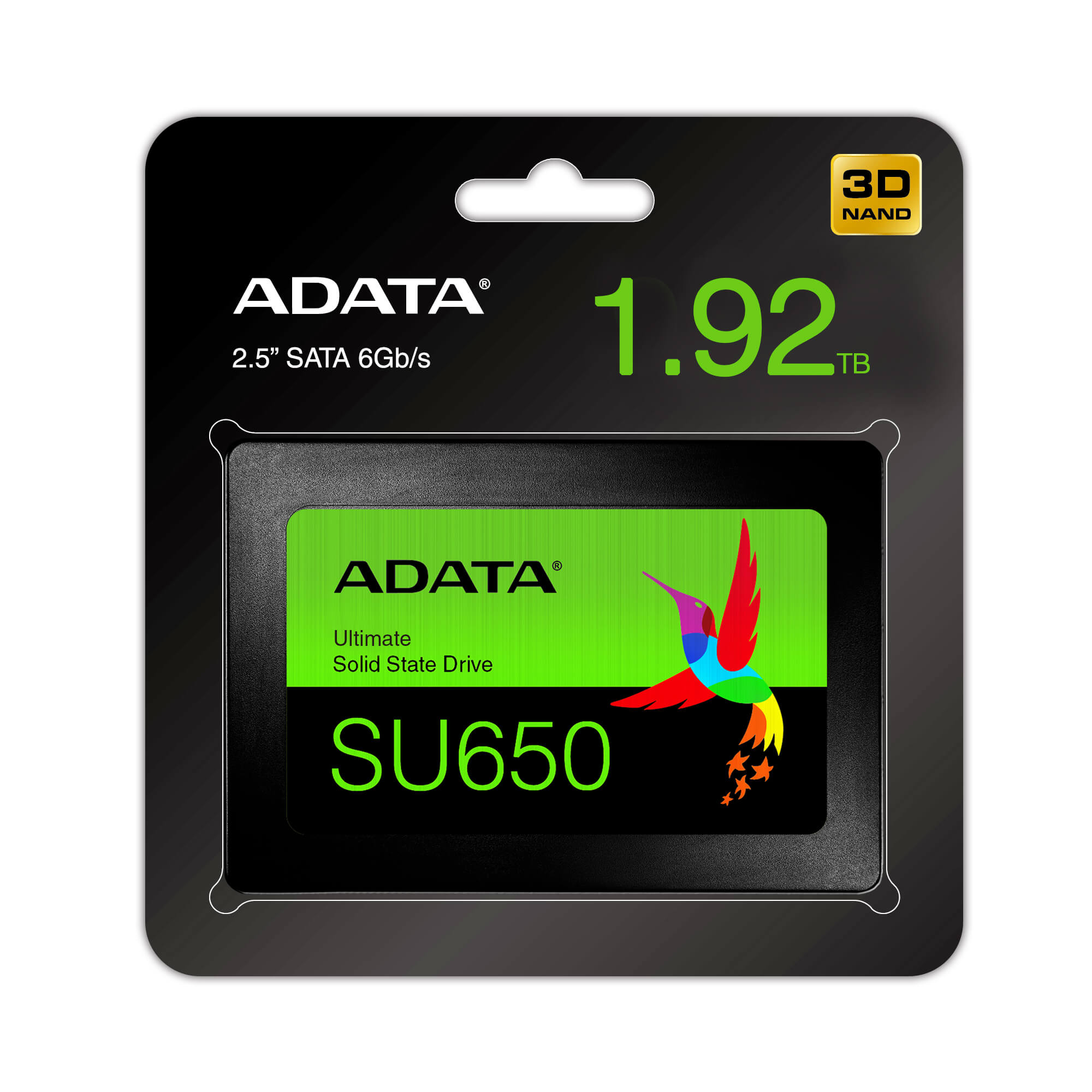 ADATA SSD 1.92TB Ultimate SU650 SATA 6Gbps 3D NAND ASU650SS-1T92T-R