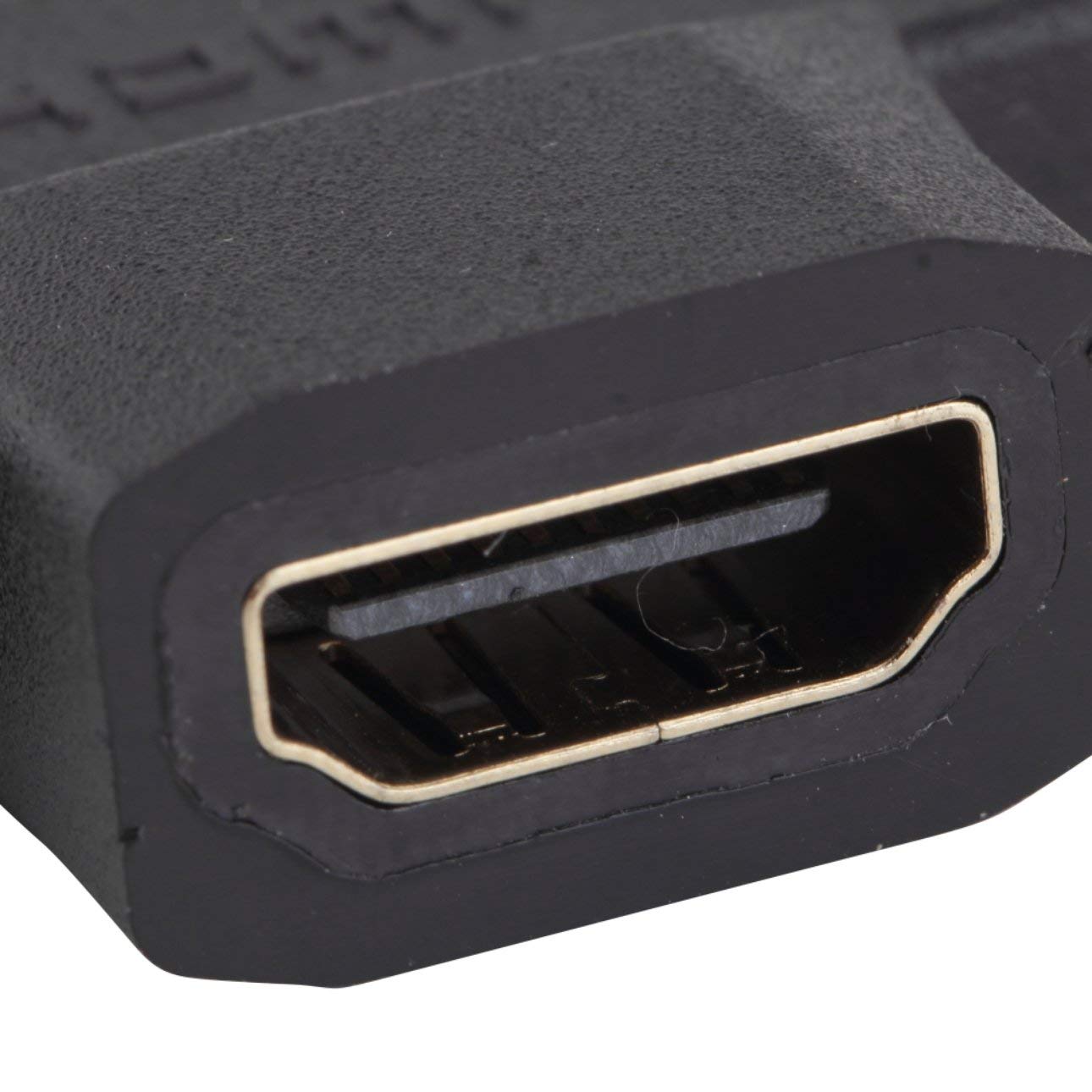 HDMI Female to Mini Micro HDMI Male V1.4 90 Degree 2 in 1 Adapter Black Gold Plated Female to Male Converter