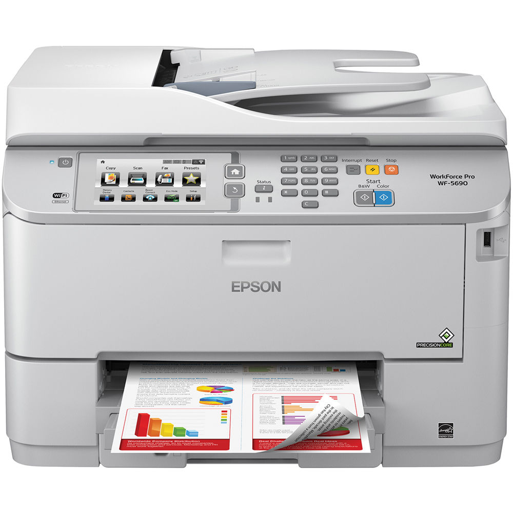Epson WorkForce Pro WF-5690 Network Multifunction Color Inkjet Printer