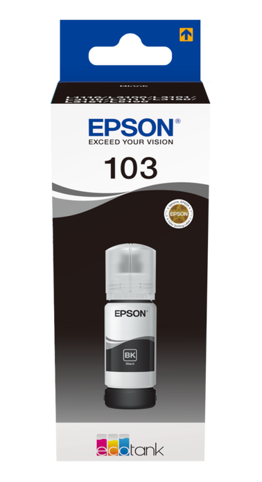 Epson 103 EcoTank Black ink Bottle 65 ml (C13T00S14A10)