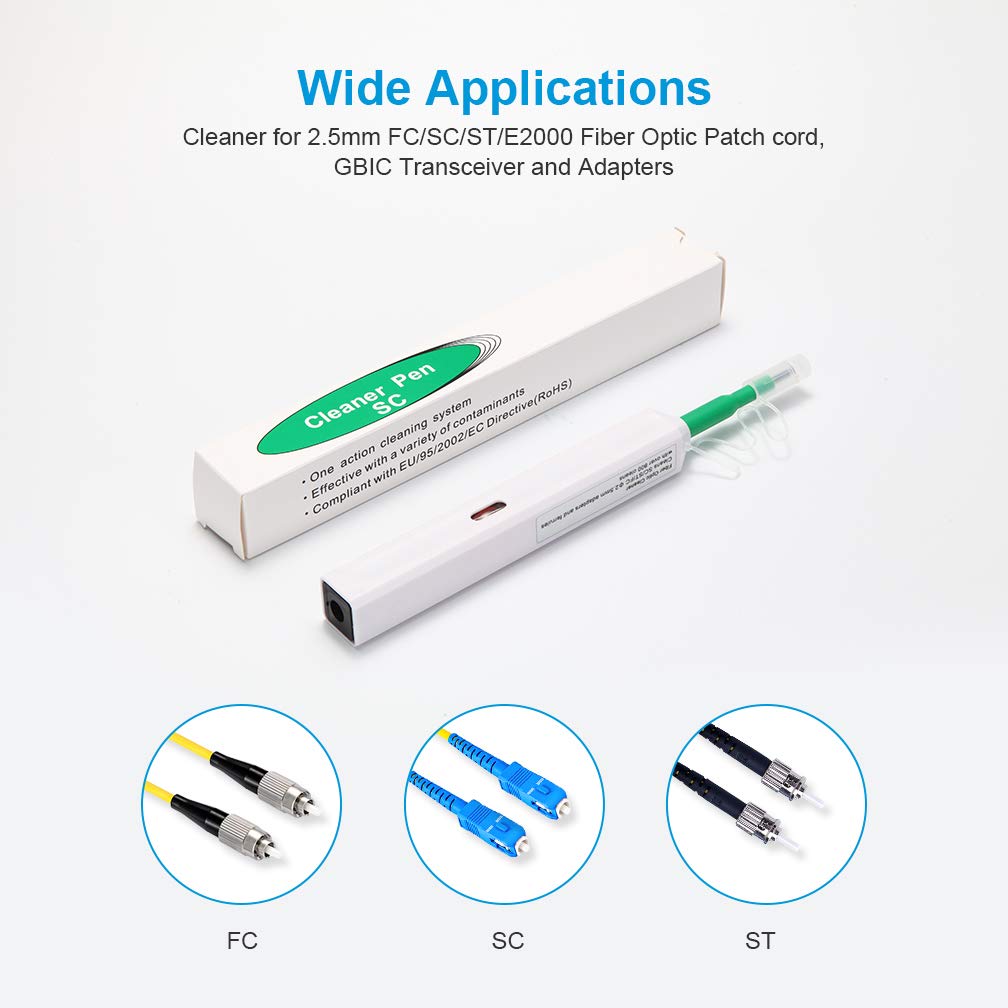 One-Click Fiber Optic Cleaning Pen Optical Cleaner 2.5mm for SC ST FC E2000 