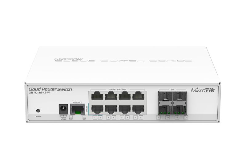 Mikrotik CRS112-8G-4S-IN 8 port Gigabit Cloud Router Switch 112-8G-4S-IN 4xSFP