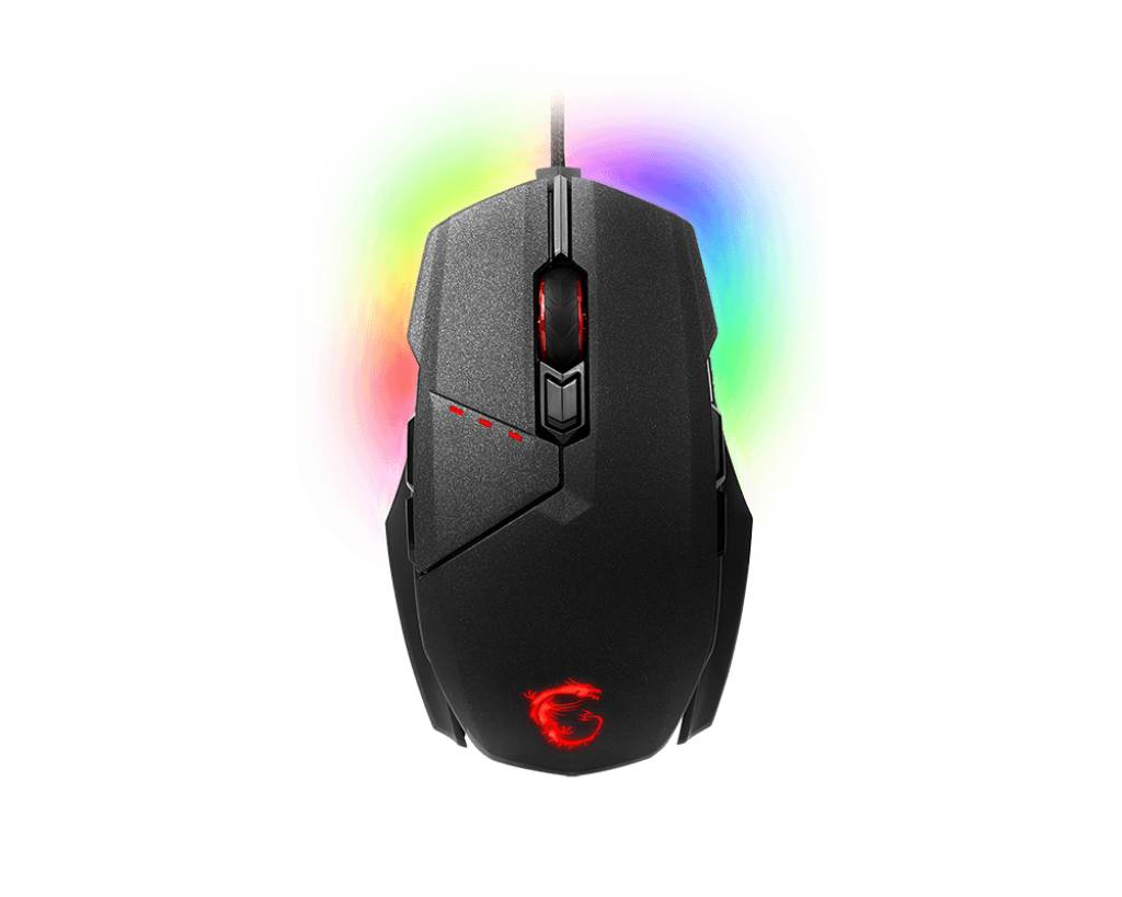 MSI Gaming USB RGB Adjustable DPI Programmable Gaming Grade Optical Mouse (Clutch GM60 GAMING MOUSE)
