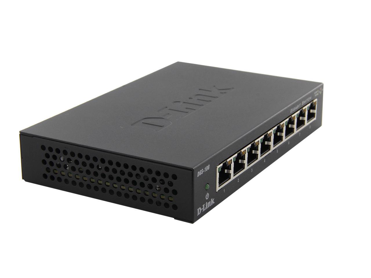 D-link 5 To 14 Ports DES 108 Ethernet Unmanaged Desktop Switch