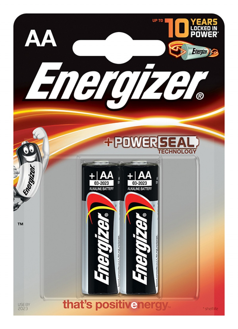Energizer Base Power Seal – AA Batteries 1.5v AALR6 (2 Pack)