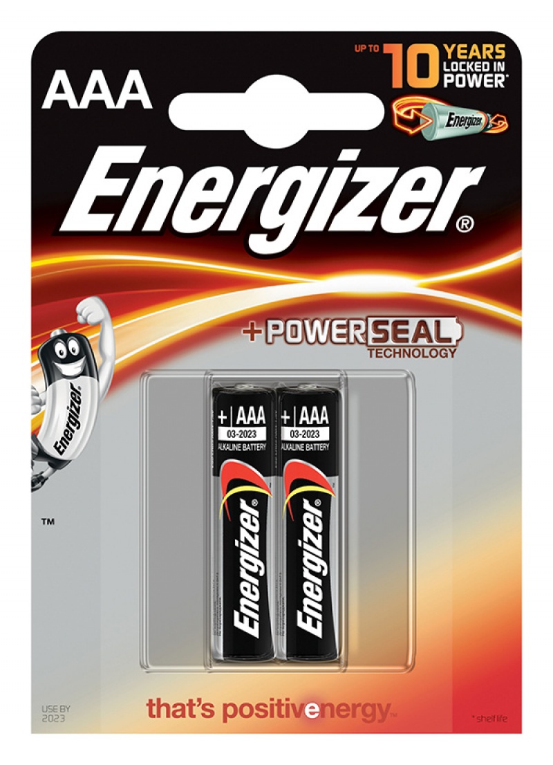 Energizer Base Power Seal – AAA Batteries 1.5v AAALR03 (2 Pack)