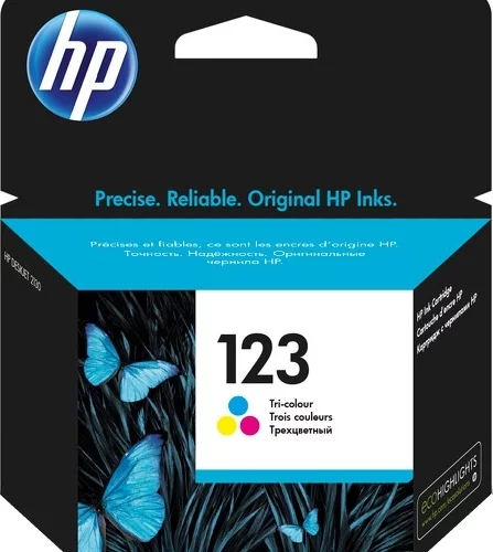 HP 123 Tri-color Original Ink Cartridge (F6V16AE)