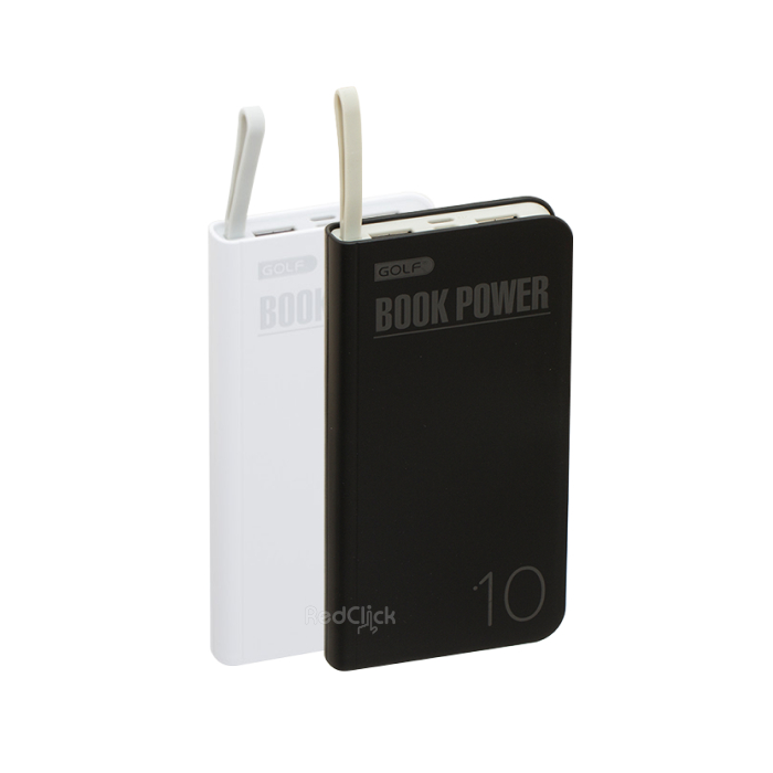 Golf G29 Power Bank Book Power Dual InPut iPX/Micro 10000 mAh