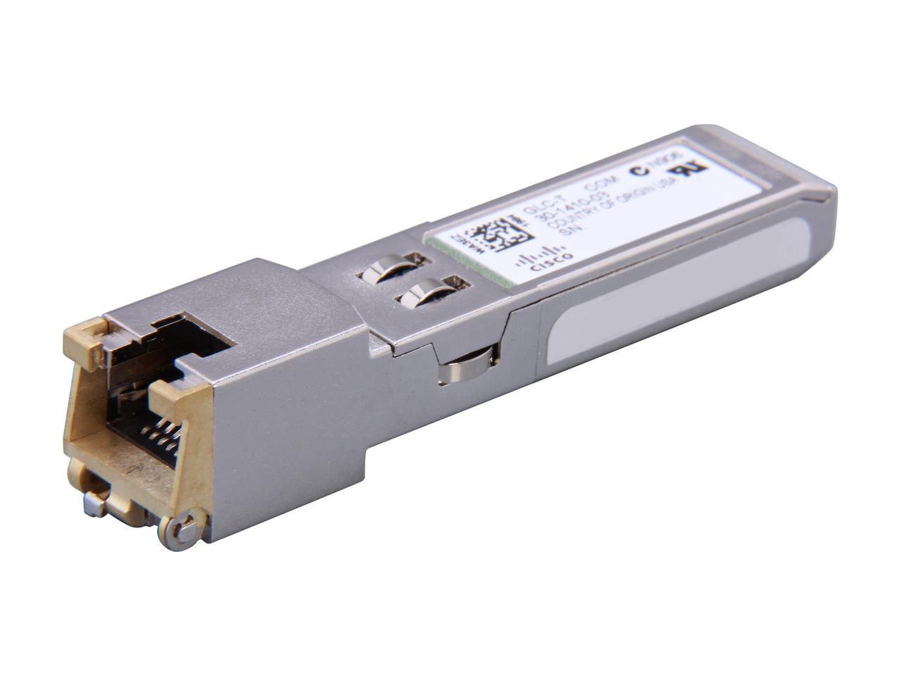 CISCO GLC-T= 1000BASE-T SFP Gigabit Interface Converter 1 x RJ-45 1000Base-T