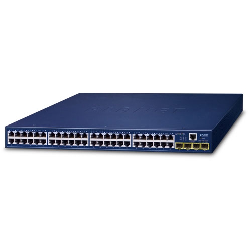 Planet GS-4210-48T4S 48-Port 10/100/1000BASE-T + 4-Port 100/1000BASE-X SFP Managed Gigabit Switch