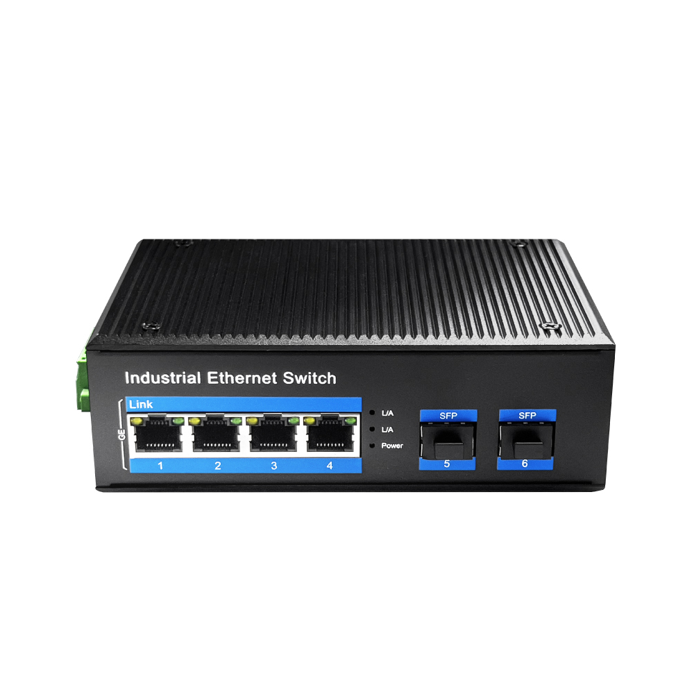 Cudy 4-Port Gigabit Industrial PoE+ Switch with 2 SFP Slots (IG1004S2P)