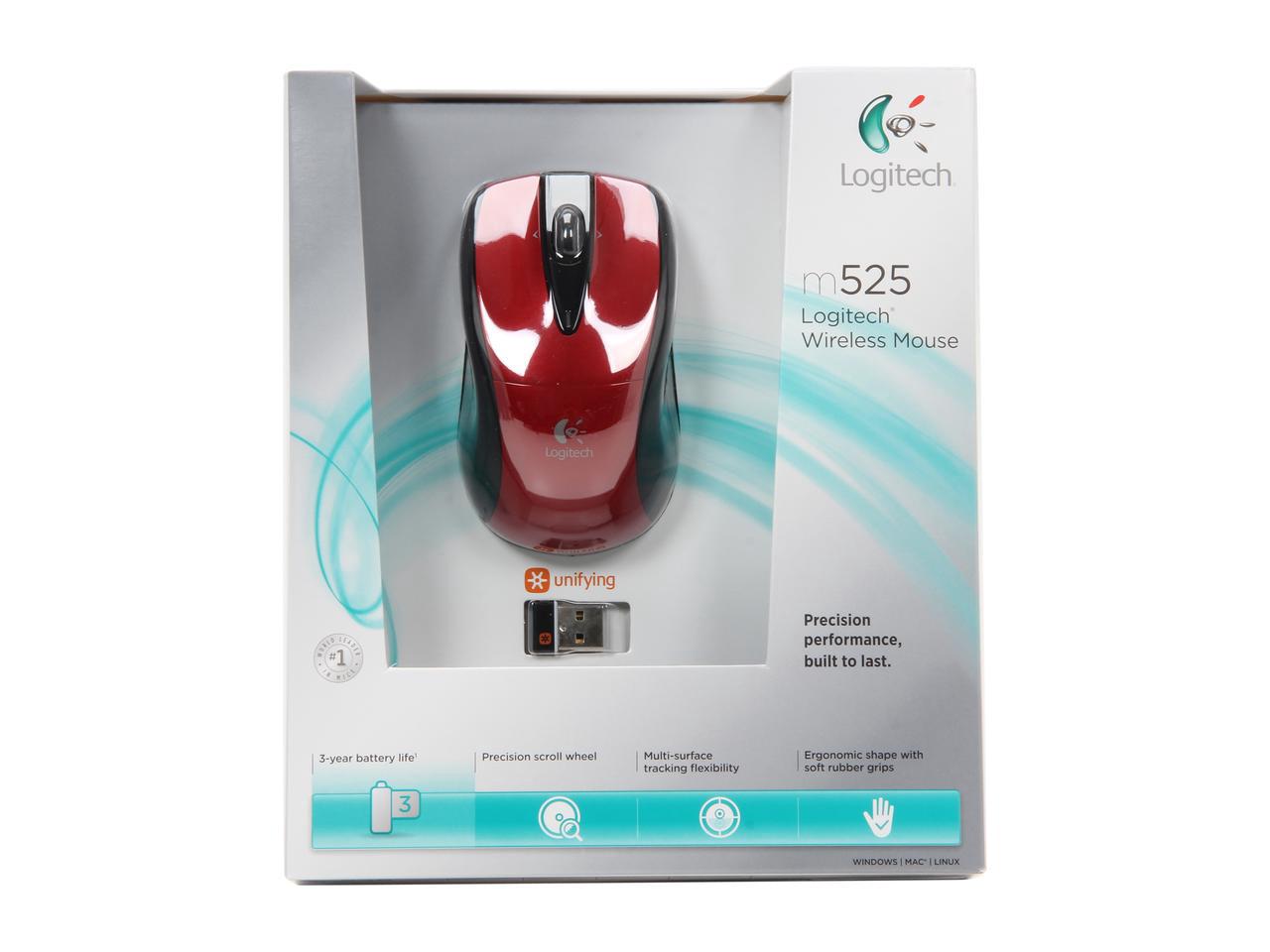klipning tryllekunstner Pogo stick spring Logitech Wireless Mouse M525 - Red / Black | Help Tech Co. Ltd