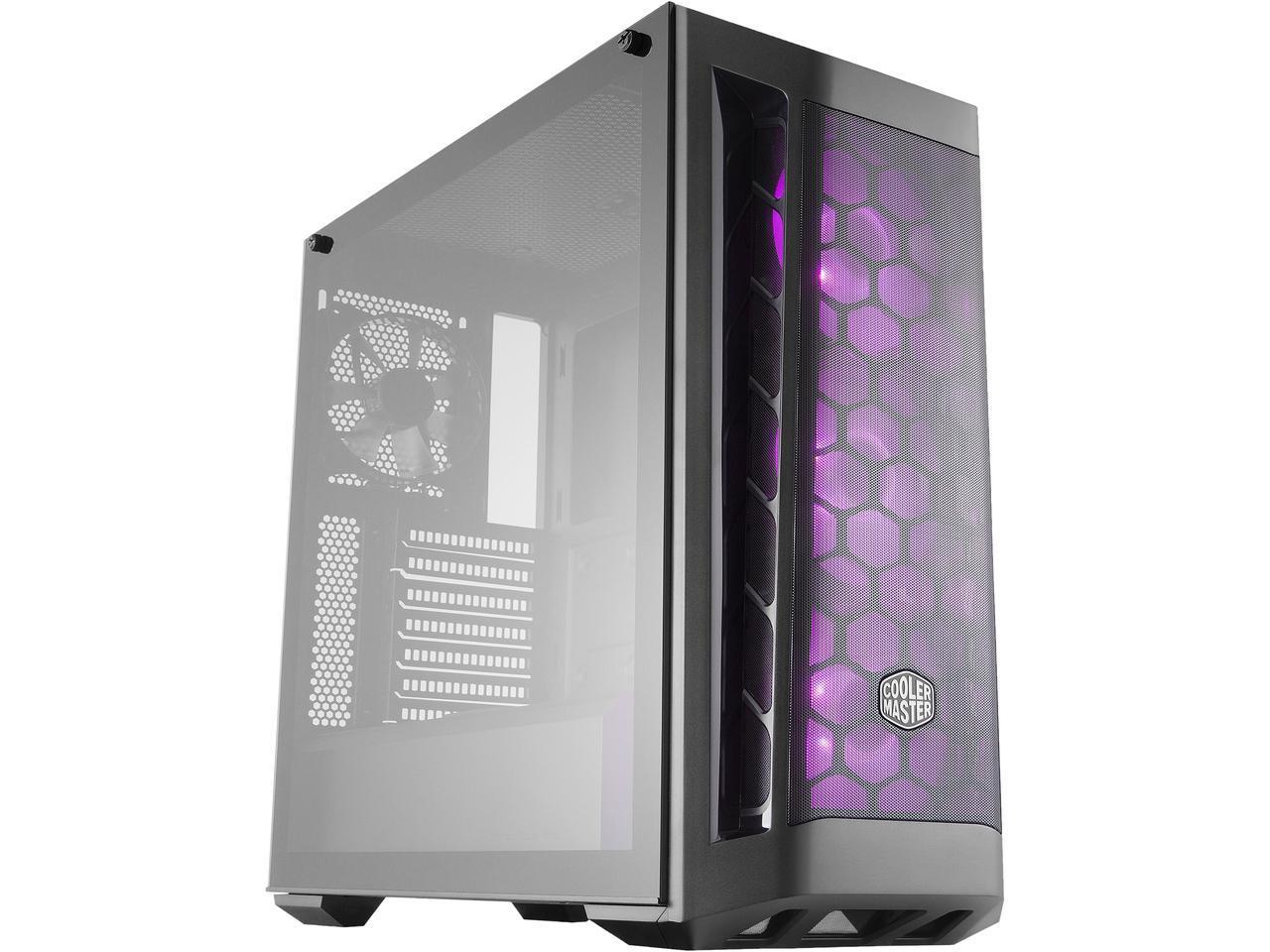 Cooler Master MCB-B511D-KGNN-RGB MasterBox MB511 RGB Systems Built for high Demand Gaming can Breathe Easy Through The mesh Front Panel