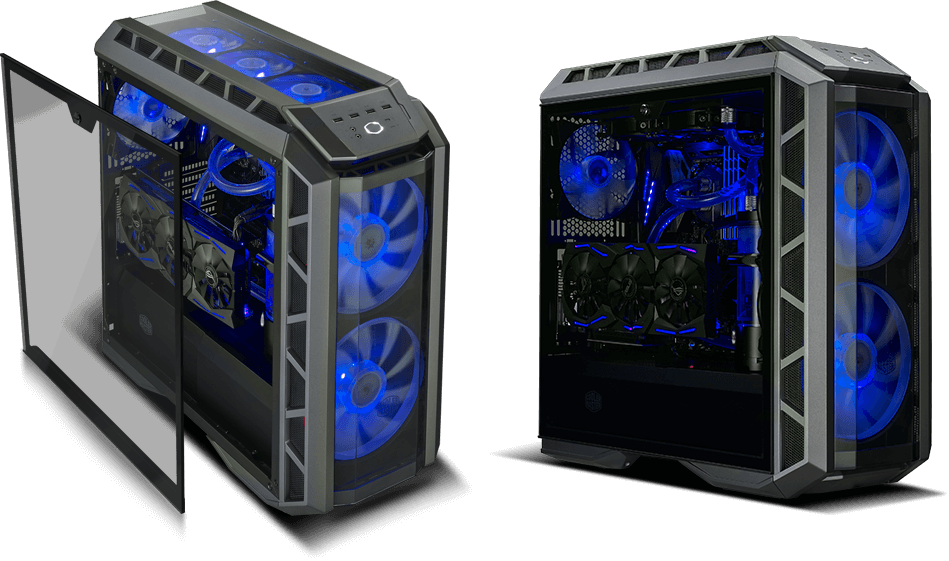 Cooler Master H500P ATX Mid-Tower Case with Two 200mm RGB Fans In The Front and Tempered Glass Side Panel Cases (MCM-H500P-MGNN-S00) | Help Tech Co. Ltd