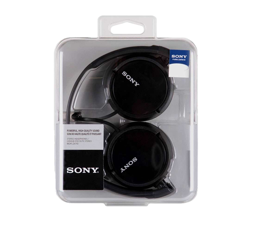 Sony MDR-ZX110 White Sound Monitoring Headphones with Smartphone Mic & Control 