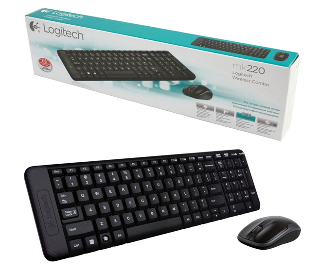 Logitech MK220 Keyboard + Mouse Wireless Combo