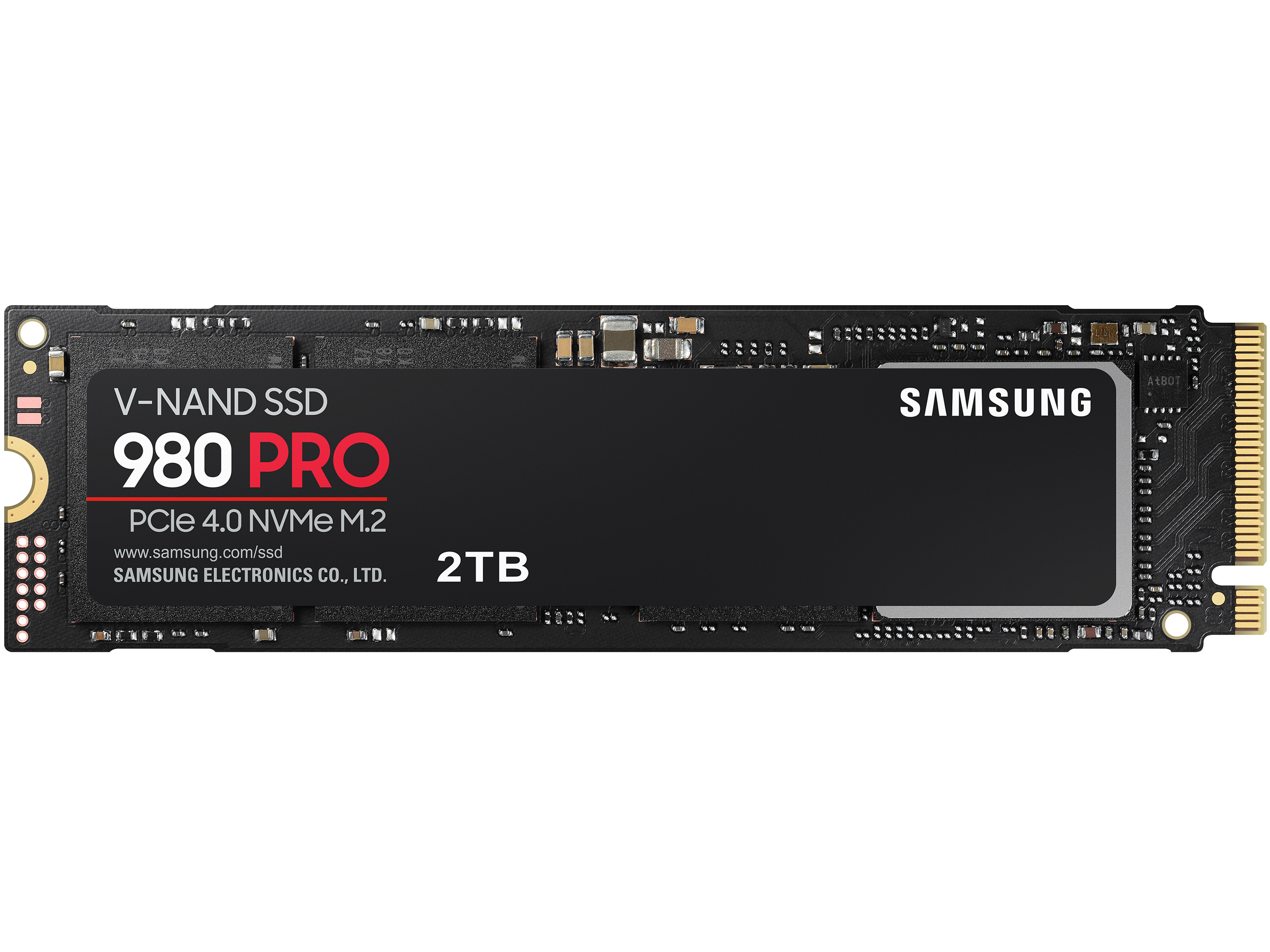 SAMSUNG 980 PRO M.2 2280 2TB PCIe Gen 4.0 x4, NVMe 1.3c Samsung V-NAND Internal Solid State Drive (SSD) MZ-V8P2T0B/AM