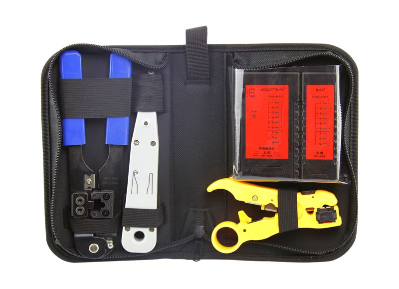 Noyafa NF-1201 Network tool kit Wire stripper & network cable tester & RJ45 Crimping tool & punch Down Tool