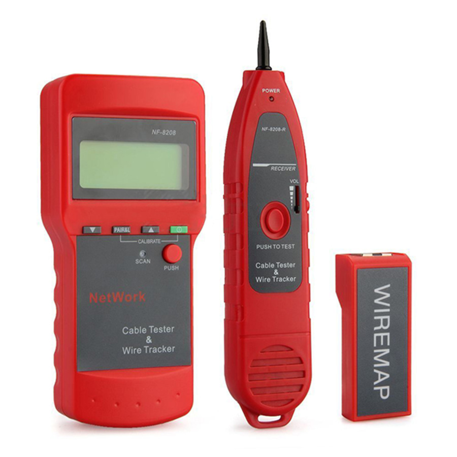 Noyafa NF-8208 Multipurpose LCD Display Network Cable Tester Cable Continuity Tester inspection Wire Tracker tester