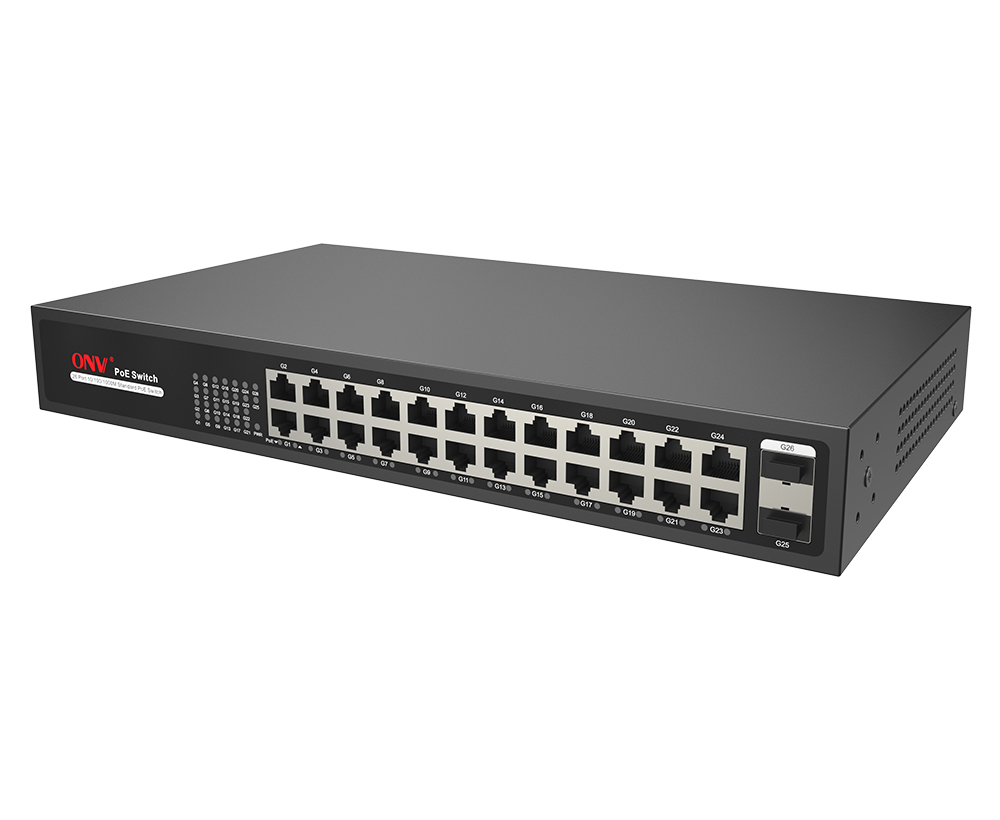 BV-Tech 8 Port PoE Switch with 1 Gigabit Uplink and Industrial DIN Rail -  Power Over Ethernet Network Switch for IP Cameras, VoIP Phones, Wireless  APs