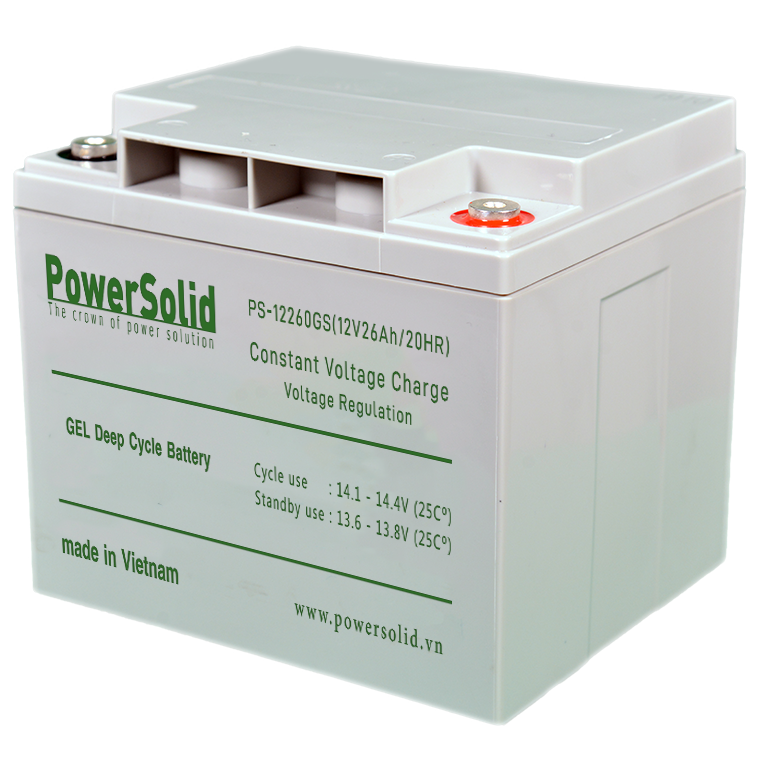 Power Solid PS-12260-GS GEL Deep Cycle Battery 12V 26Ah