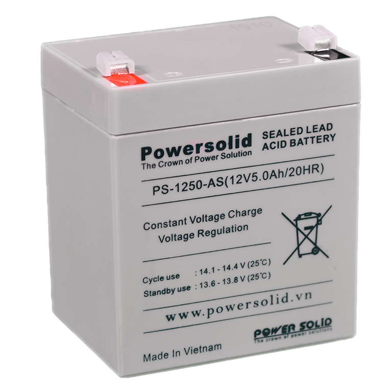 Power Solid PS-1250-AS VRLA AGM Battery 12V 5.0Ah