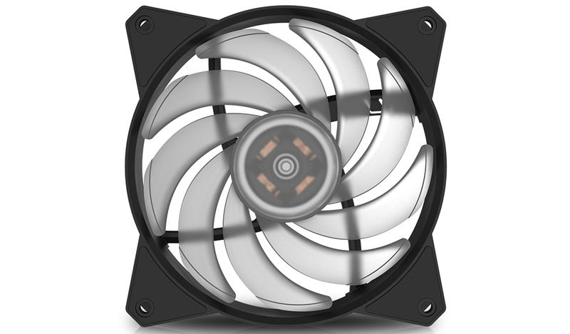 Cooler Master MasterFan MF120R RGB Case Fan RGB LED, Silent Cooling Technology, 120mm R4-C1DS-20PC-R1