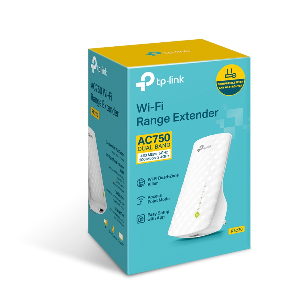 TP-Link AC750 WiFi Range Extender (RE220)