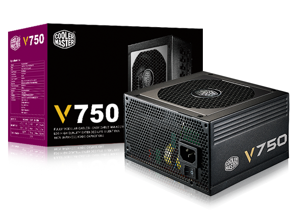 Cooler Master V750 PSU 'Fully Modular, 80 Plus Gold, 750W' (RS750-AFBAG1-EU)