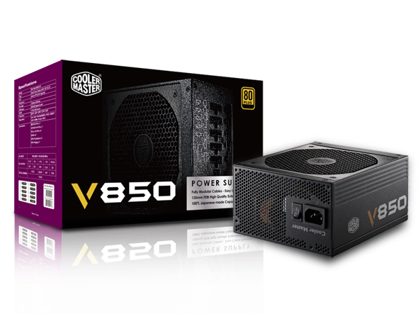 Cooler Master V850 PSU 'Fully Modular, 80 Plus Gold, 850W' RS850-AFBAG1-UK