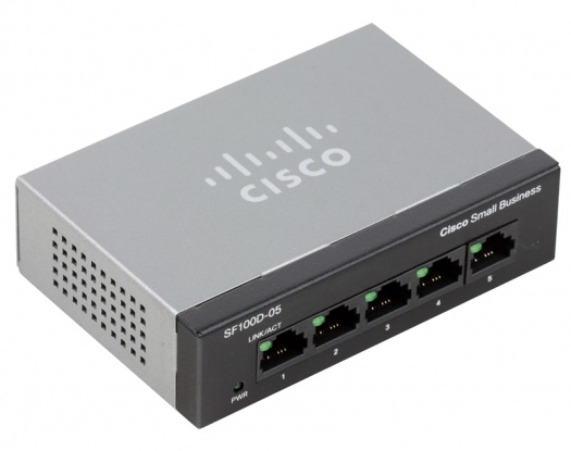 Cisco SF100D-16 v2 16-Port Desktop 10/100 Switch con ADATTATORE CA GARANZIA!! 