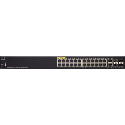 Cisco SG350-28P 28-Port Gigabit PoE Managed Switch | Help Tech Co. Ltd