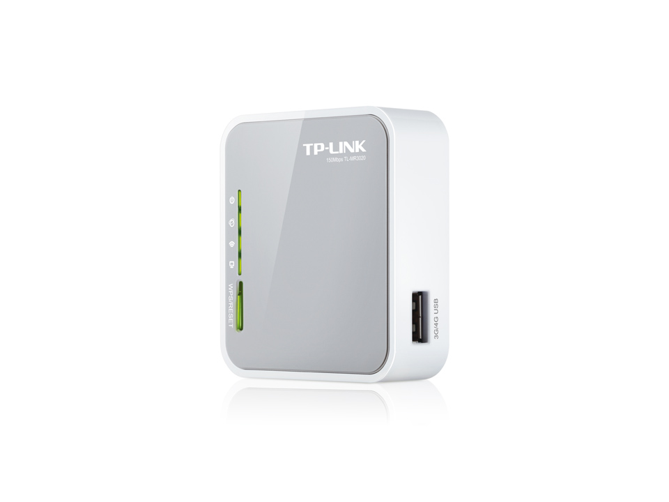P-Link N150 Wireless 3G/4G Portable Router with Access Point/WISP/Router Modes (TL-MR3020)