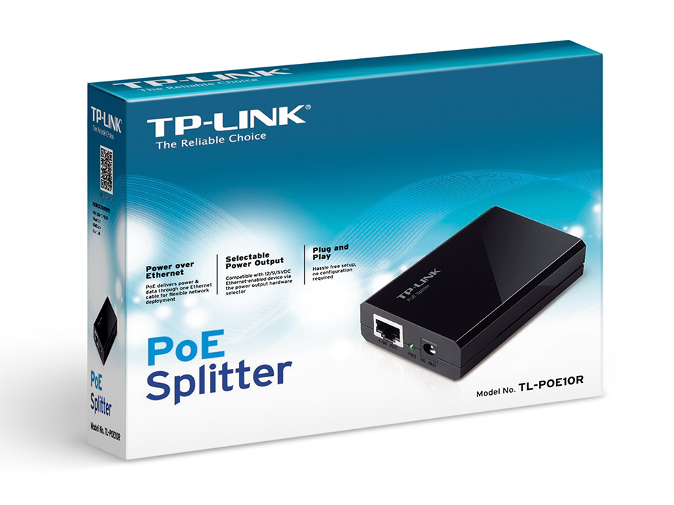 TP-Link Gigabit Ethernet PoE Splitter Adapter