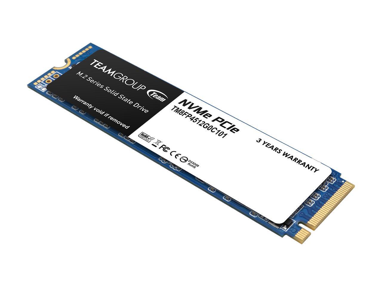 Team Group MP34 M.2 2280 512GB PCIe 3.0 x4 with NVMe 1.3 3D NAND 