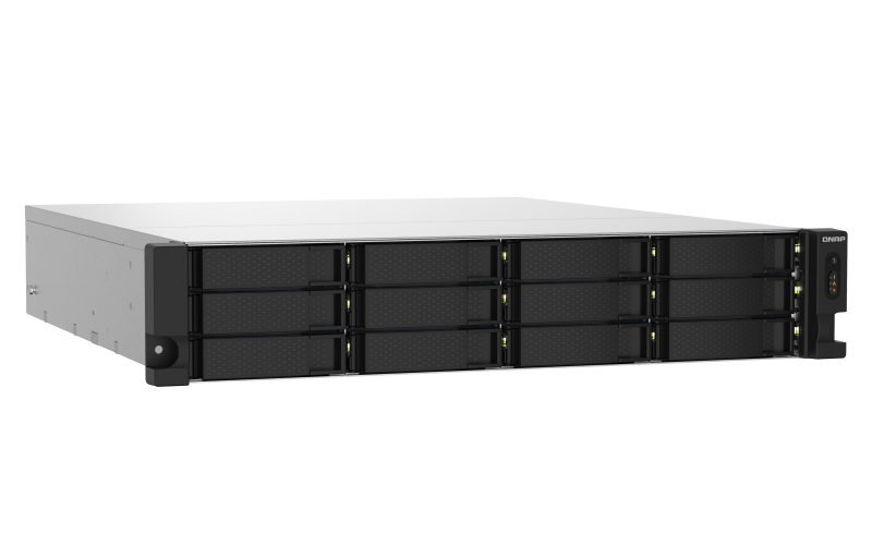 QNAP TS-1232PXU-RP-4G 12 Bay High-speed SMB Rackmount NAS with two 10GbE and 2.5GbE Ports, Redundant PSU