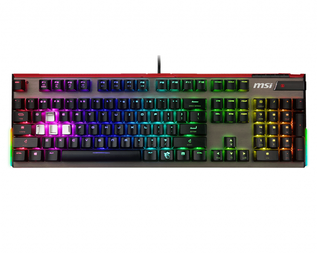 MSI Vigor GK80 Wired Cherry MX RGB Red, RGB Gaming Keyboard