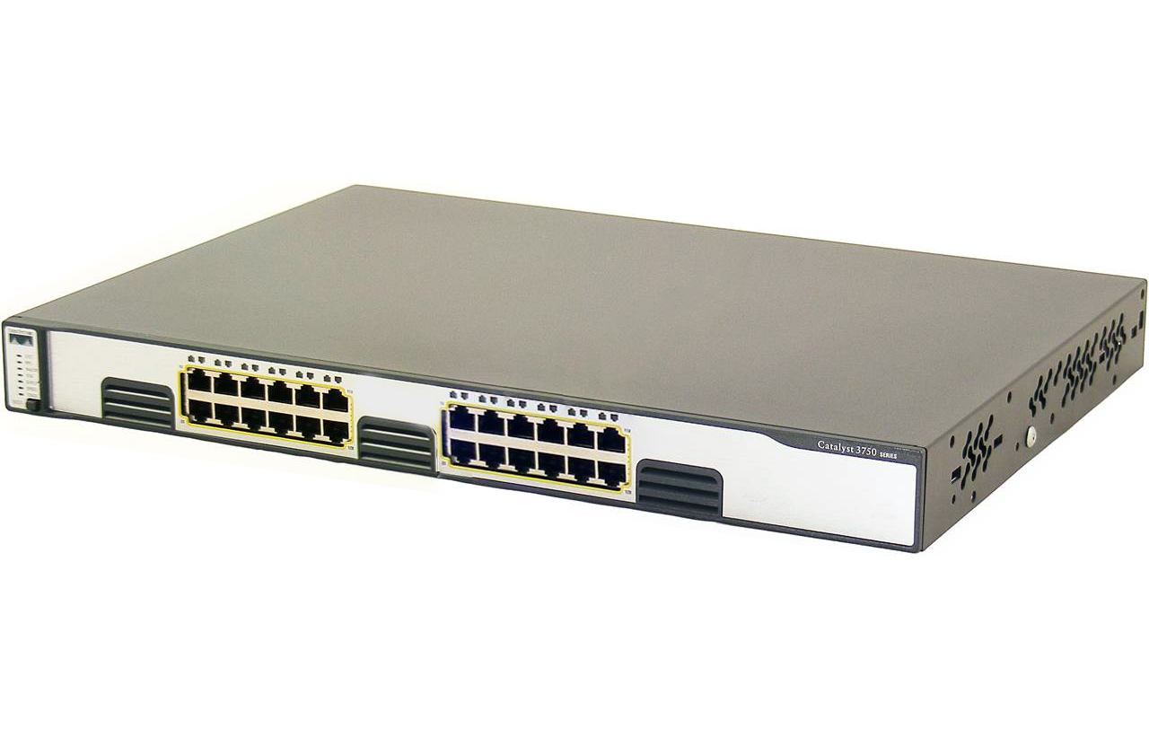 Cisco WS-C3750G-24T-S Catalyst 3750G-24T-S SMI 24 Port Gigabit Switch
