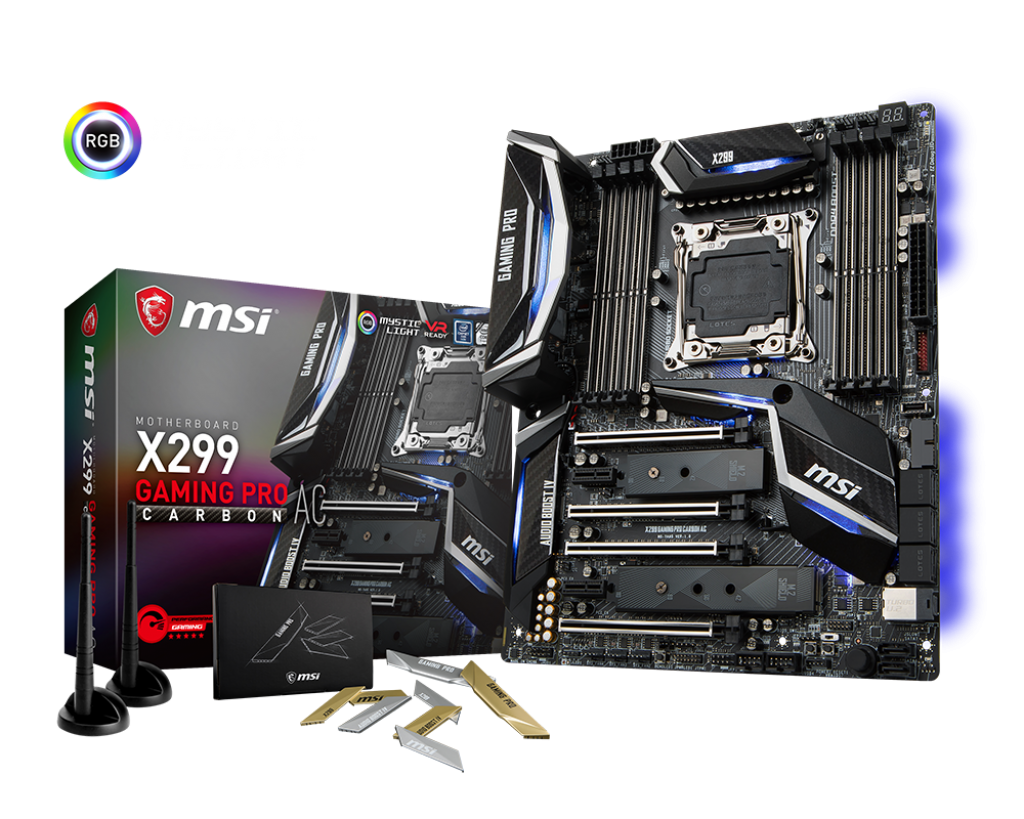 MSI Motherboard X299 GAMING PRO CARBON AC