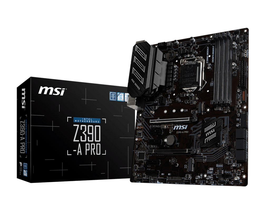MSI Z390-A PRO LGA 1151 (300 Series) Intel Z390 SATA 6Gb/s USB 3.1 ATX Intel Motherboard